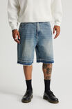 Notion Baggy Denim Short, SOFT TINT/ROLL DOWN HEM - alternate image 1