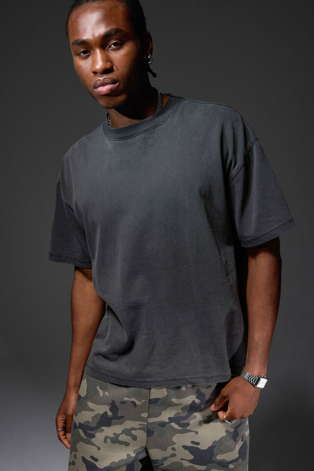 Authentics Blank Tee, WASHED BLACK