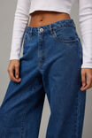 High Rise Baggy Jean, MID BLUE - alternate image 4
