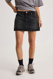 The Everyday Denim Skirt, MIDNIGHT BLACK - alternate image 2