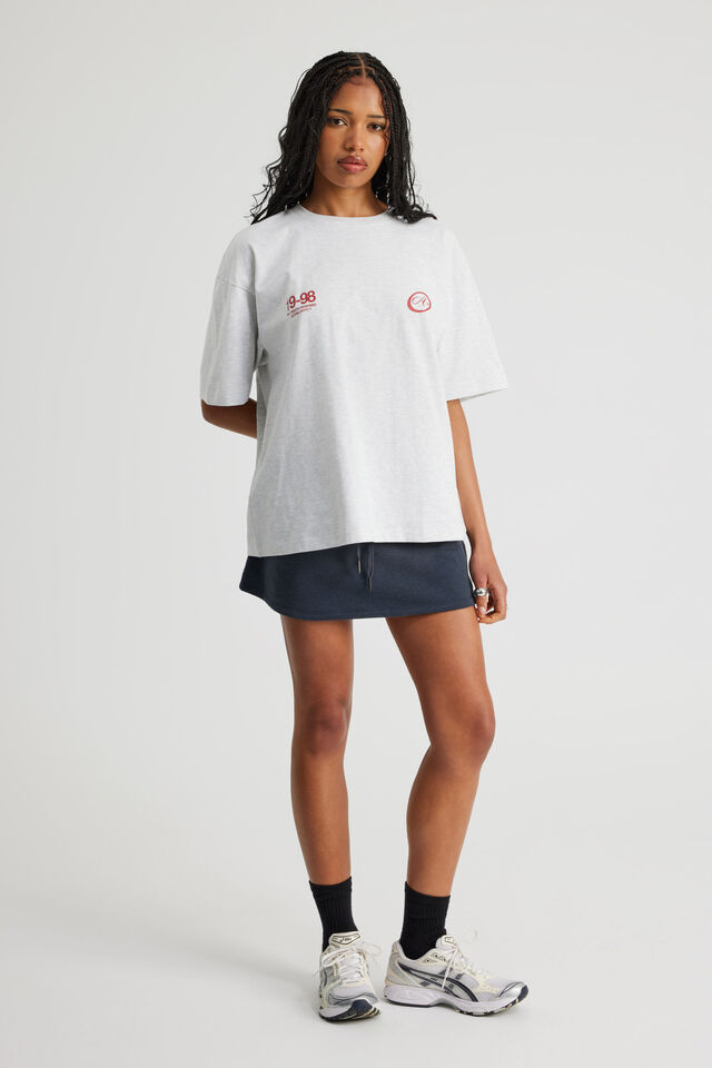 Oversized Graphic Tee, SILVER MARLE/ASTRAL STUDIOS