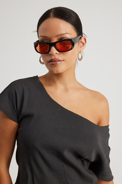 Phoenix Sunglasses, BLACK/ORANGE