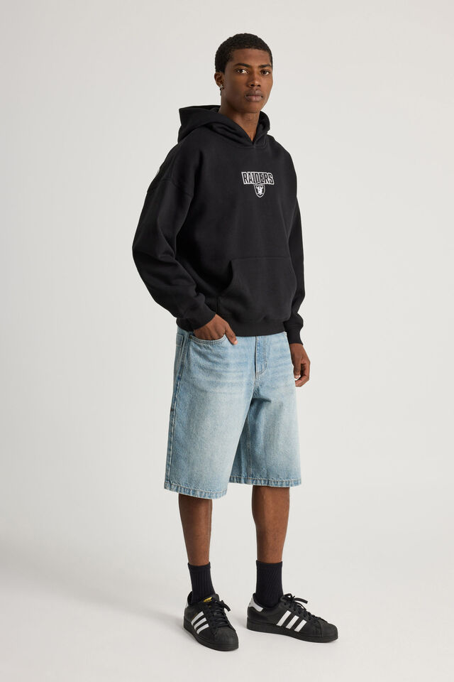 Nfl Hoodie, LCN NFL BLACK/RAIDERS DYSTOPIA SUPERSCRIPT