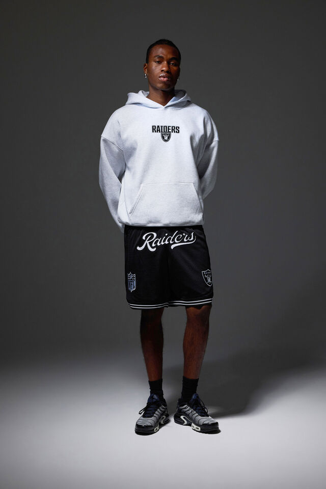 Nfl Hoodie, LCN NFL SILVER MARLE/RAIDERS DYSTOPIA SUPERSC