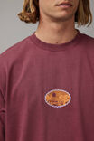 Heavy Weight Box Fit Graphic Tshirt, HH WASHED BORDEAUX/COUNTRY CLUB - alternate image 4