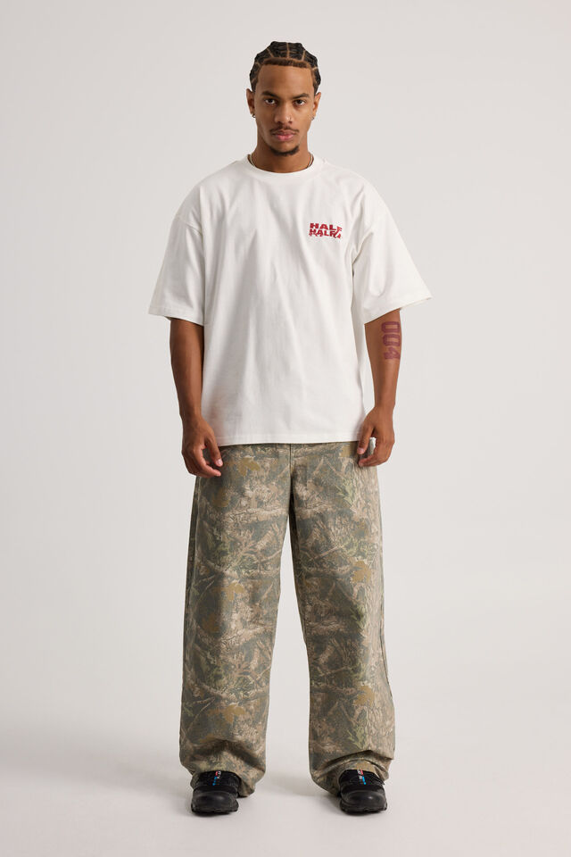 Half Half Heavyweight Box Fit Graphic Tshirt, HH CLOUD/WE BUY GOLD