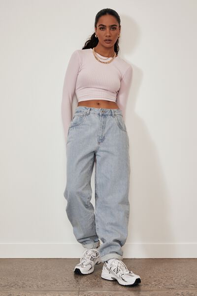 Slouchy Jean, BRIGHT BLUE