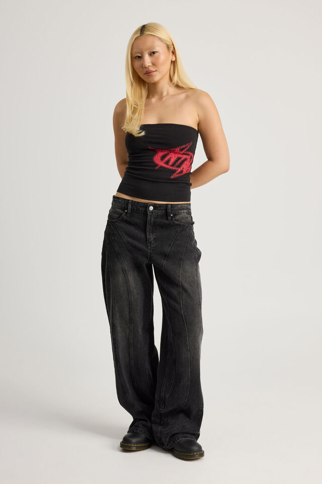 Graphic Bandeau, BLACK/MOTODYSTOPIA