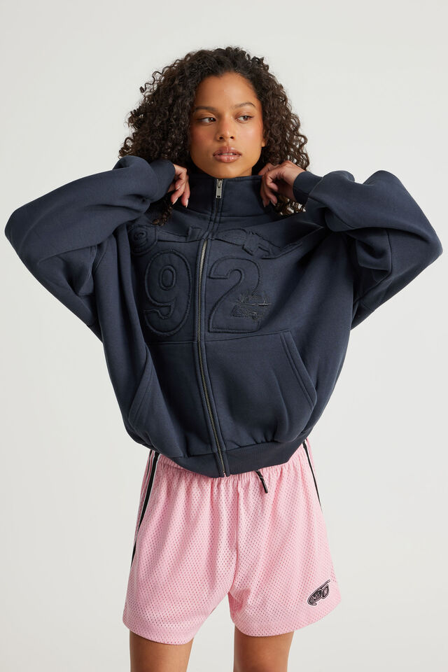 Open Gallery Funnel Neck  Zip Through, OG SEAL/GALLERY SPORT