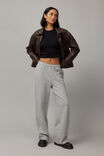 Graphic Straight Leg Trackpant, GREY MARLE/NY PHANTOM - alternate image 1