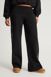 Wide Waistband Trackpant, NTN BLACK/MYSTIC MADNESS - alternate image 2