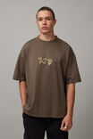 Heavy Weight Box Fit Graphic Tshirt, HH WASHED CEDAR/OPEN YOUR SOUL - alternate image 2