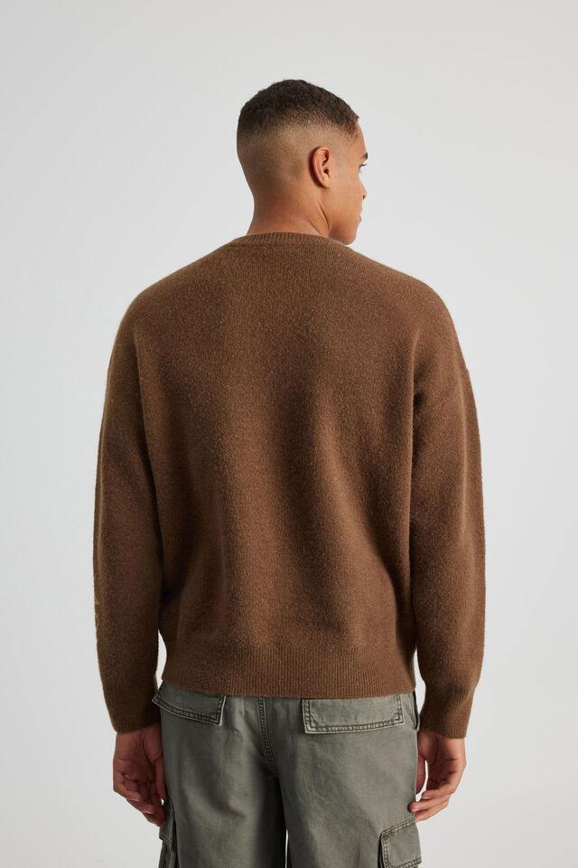 Toy Story X Half Half Crew Knit, LCN DIS BROWN/TOY STORY WOODY