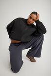 Classic Wide Leg Trackpant, WASHED NAVY - alternate image 2