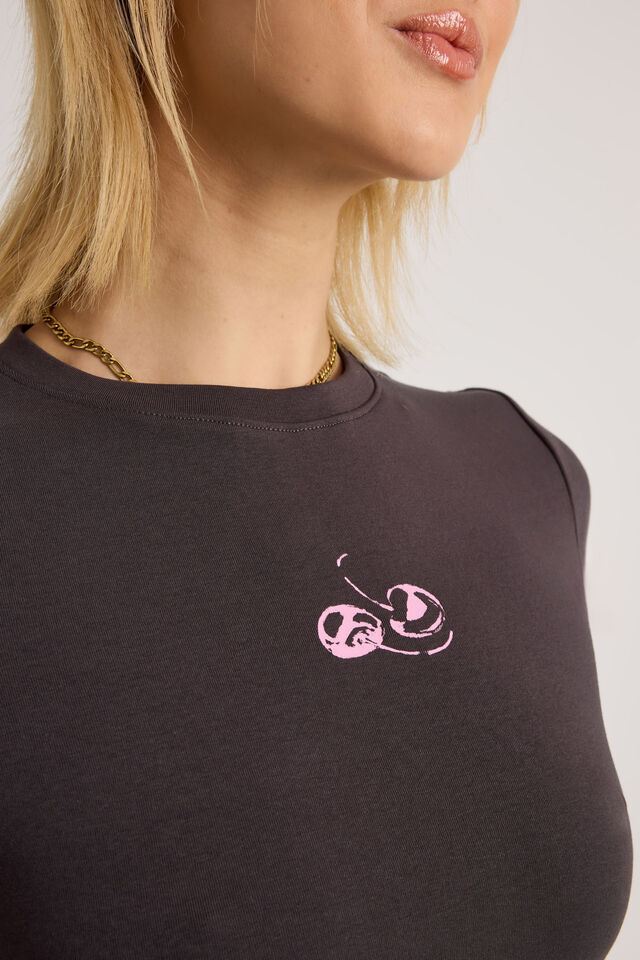 Fitted Graphic Tee, PHANTOM/ID PICK YOU