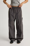 Notion Baggy Nylon Track Pant, NTN CHARCOAL/TAUPE - alternate image 2