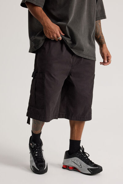 Notion Ultra Baggy Cargo Shorts, BLACK