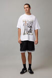 Oversized Music Merch T Shirt, LCN MT WHITE/BIGGIE CHROME HOMAGE - alternate image 2
