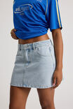 The Everyday Denim Skirt, FADED BLUE - alternate image 4