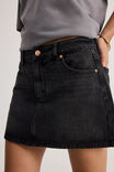 The Everyday Denim Skirt, MIDNIGHT BLACK - alternate image 4