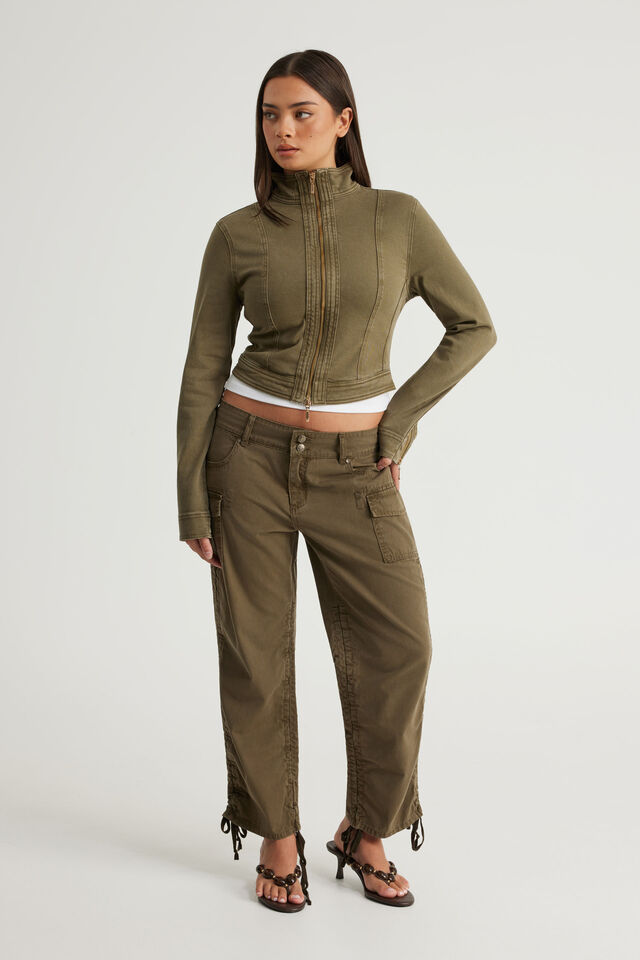 Gwen 3/4 Pants, BURNOUT OLIVE