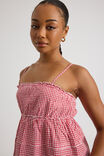 Luca Ruffle Top, RED GINGHAM - alternate image 4
