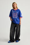 V Neck Sports Jersey, BLUE RED/06 - alternate image 2