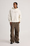 Nfl Hoodie, LCN NFL EGGSHELL/RAIDERS PATCH - alternate image 2