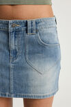 Dakota Denim Skirt, ISLAND BLUE - alternate image 4