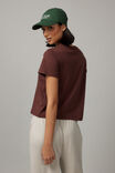 Cotton Tee, DEEP MAHOGANY - alternate image 3