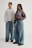 Open Gallery Barrel Leg Jean, OPEN BLUE - alternate image 2