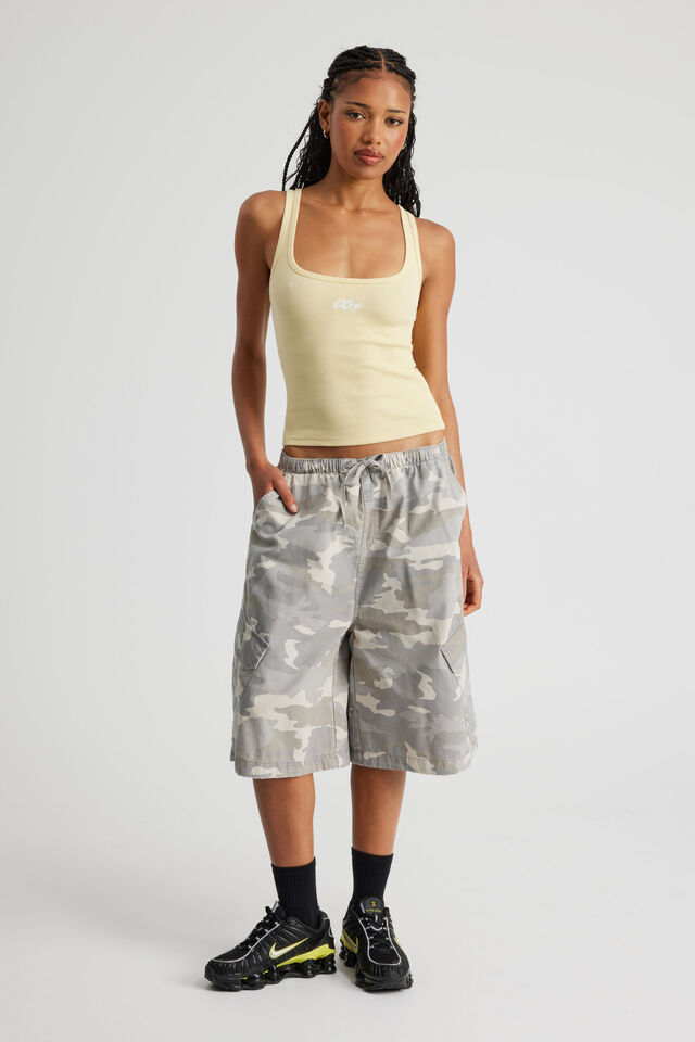 Graphic Scoop Neck Tank, DAFFODIL/OG STAR