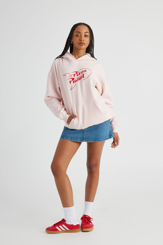 Lcn Toy Story Hoodie, LCN DIS PARFAIT PINK/PIZZA PLANET