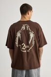 Box Fit Music Merch T Shirt, LCN BRA TUPAC BRACKEN/CREATED EQUALLY - alternate image 3