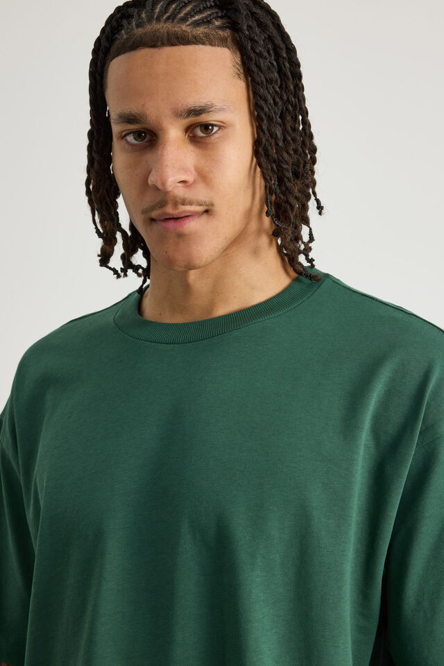 Authentics Heavy Weight Box Fit Tshirt, WASHED GREEN
