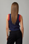 Fila Lcn Argyle Knit Vest, NAVY BLAZER/FILA SPORT - alternate image 3