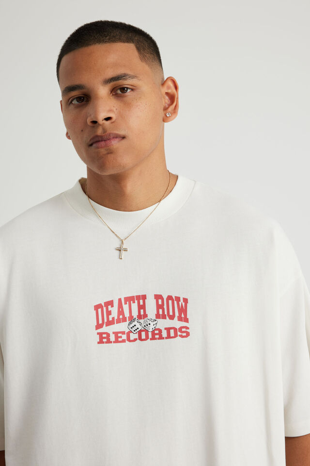 Box Fit Music Merch T Shirt, LCN BRA CLOUD/DEATH ROW DICE