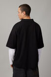 Oversized Polo, BLACK - alternate image 4