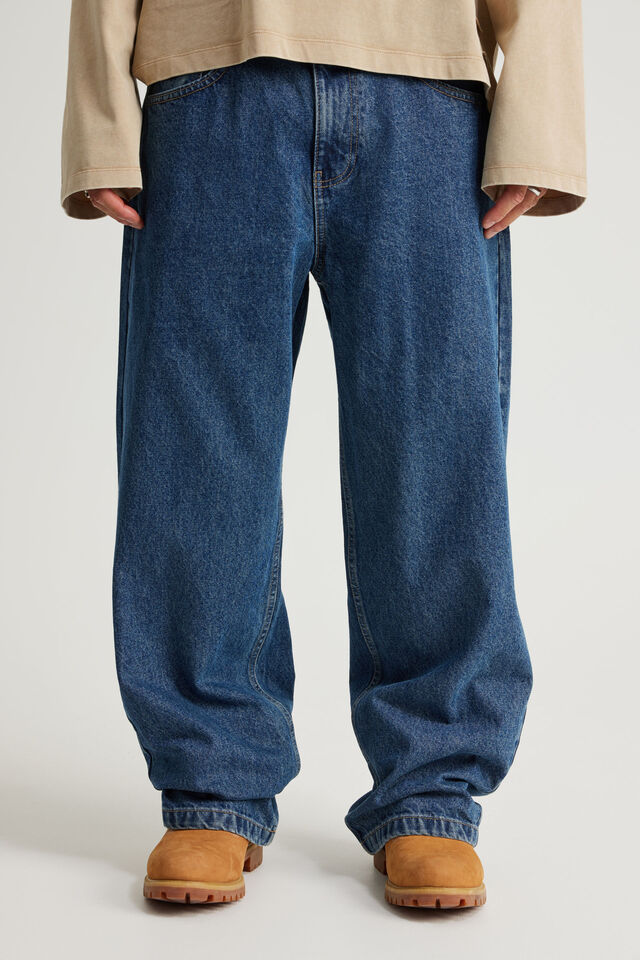 Half Half Classico Baggy Jean, ARIZONA BLUE/HALF HALF BACK POCKET
