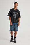 Half Half Panelled Jersey, BLACK/SLATE - alternate image 2
