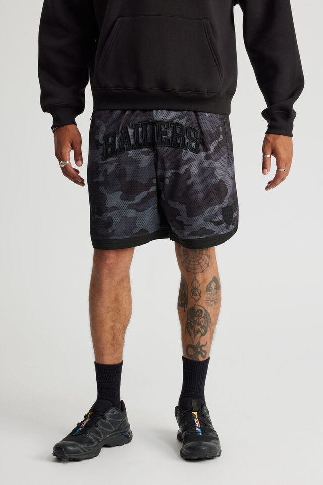 Nfl Basketball Short, LCN NFL CAMO/RAIDERS
