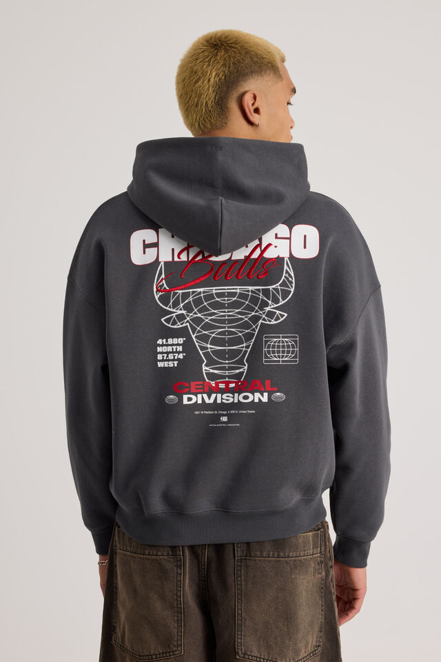 Nba Hoodie, LCN NBA BULLS SLATE/CENTRAL DIVISION