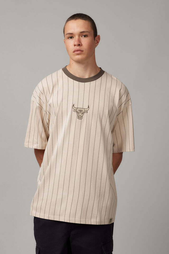 Oversized Nba T Shirt, LCN NBA PINSTRIPE/CHICAGO BULLS