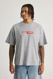 Half Half Box Fit Graphic T Shirt, HH STEEL MARLE/A LOCAL COMPANY - alternate image 1