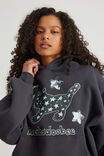 Music Merch Boxy Hoodie, LCN BRA SLATE/BEABADOOBEE CAT - alternate image 4