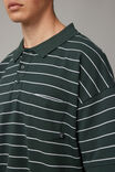 Oversized Polo, IVY GREEN STRIPE - alternate image 4