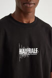 Half Half Heavyweight Box Fit Graphic Tshirt, HH BLACK/HALF HALF RADIO DIVISION - alternate image 4