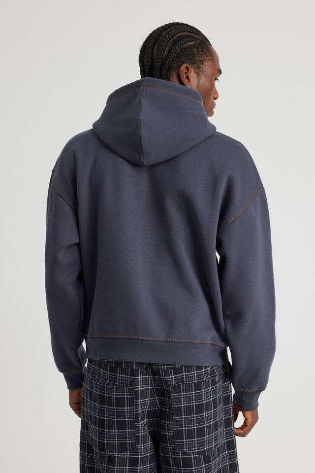 South Park X Half Half Zip Thru Hoodie, LCN SOU SEAL/KENNY