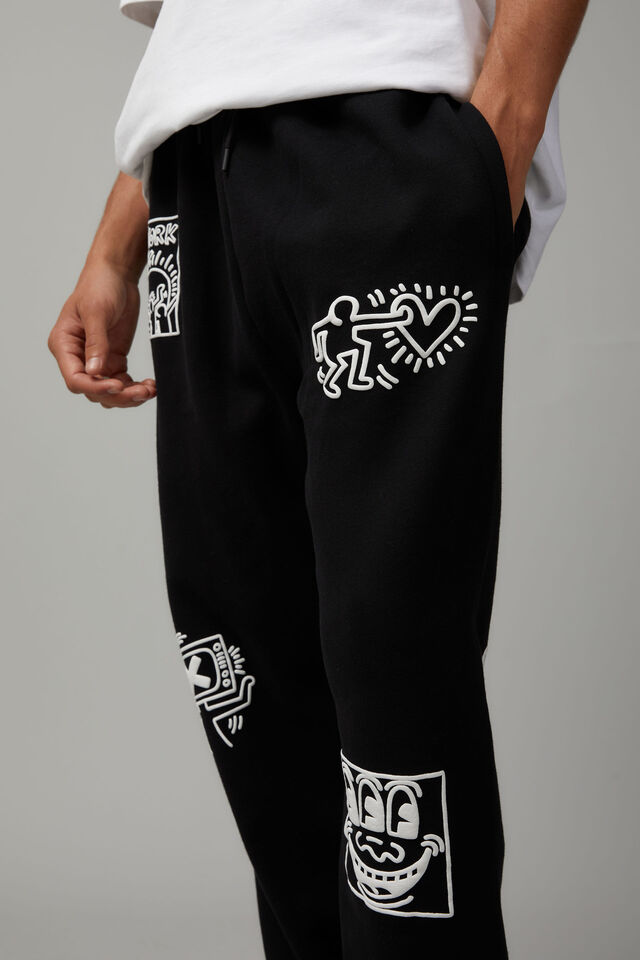 Keith Haring Relaxed Trackpant, LCN KEI BLACK/KEITH HARING MULTI