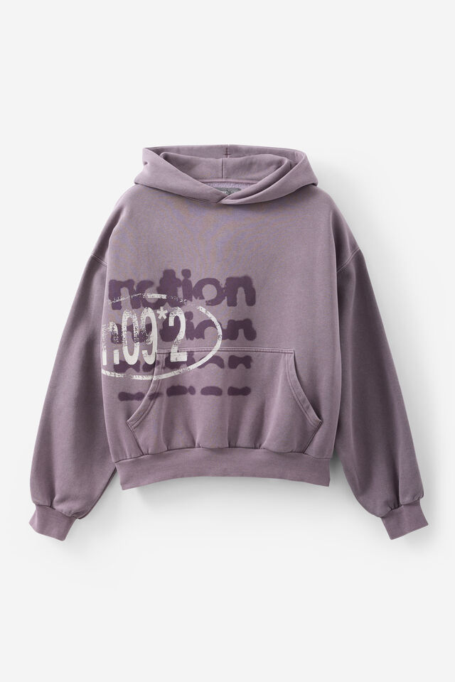 Notion Boxy Hoodie, NTN WASHED MYSTIC PURPLE/NOTION N092